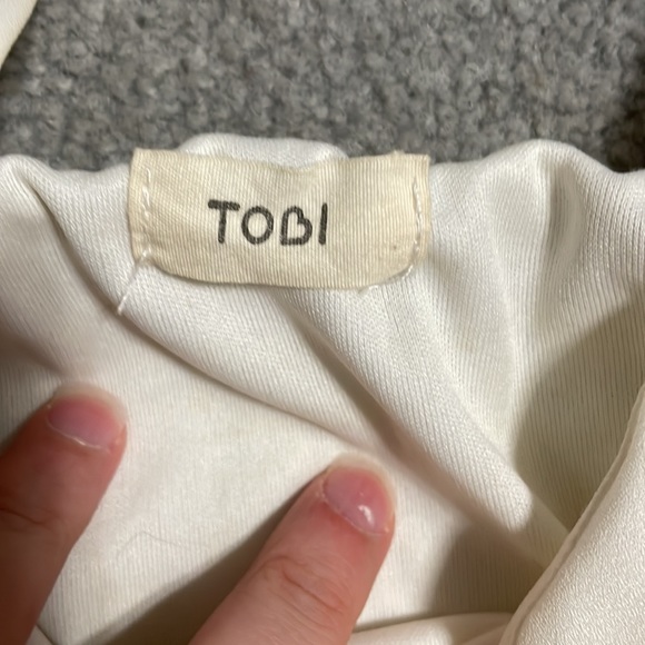 Tobi slip dress blue and white. - Picture 2 of 3